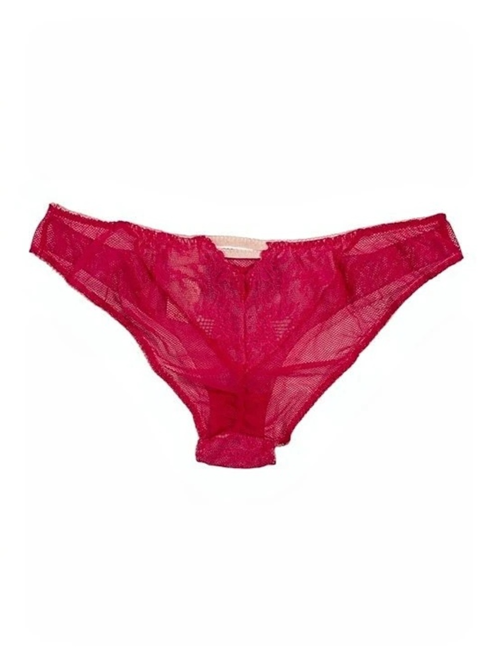 Victoria's Secret Red Lace Keyhole Thong Panty | XS | NWT